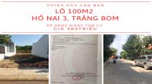 cần bán lô đất ngay gần trường THCS Lê Đình Chinh, Hố Nai 3, Sổ Riêng
