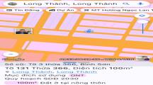 Bán đất xã Lộc An cũ  huyện Long Thành dt 100m giá 3 tỷ 8