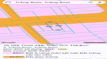 bán đất sổ riêng thổ cư xã trảng bom dt 115m giá 2 tỷ 990