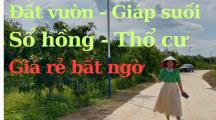Bán đất vườn giáp suối, mặt tiền đường bê tông 85m tại xã Phú Lý