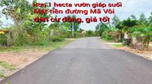 Hơn 1 Hecta đất vườn giáp suối tại mặt tiền đường Mã Vôi giá 700