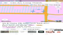 bán đất thổ cư xã lộc an ,long thành dt 525m² giá 12tr/m²