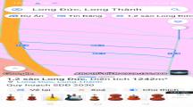 bán đất xã long đức ,long thành , dt 1263m² giá 5,5 tỷ