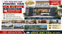 Đất nền nhà phố Phươc Tân chỉ 1 tỷ 600 gần cổng 11, SHR TC 100%