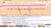 Bán gấp lô đất mẫu long phước long thành 18000m2 giá 2tr3/1m2